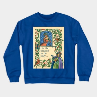 Medieval Minstrel Christmas Crewneck Sweatshirt